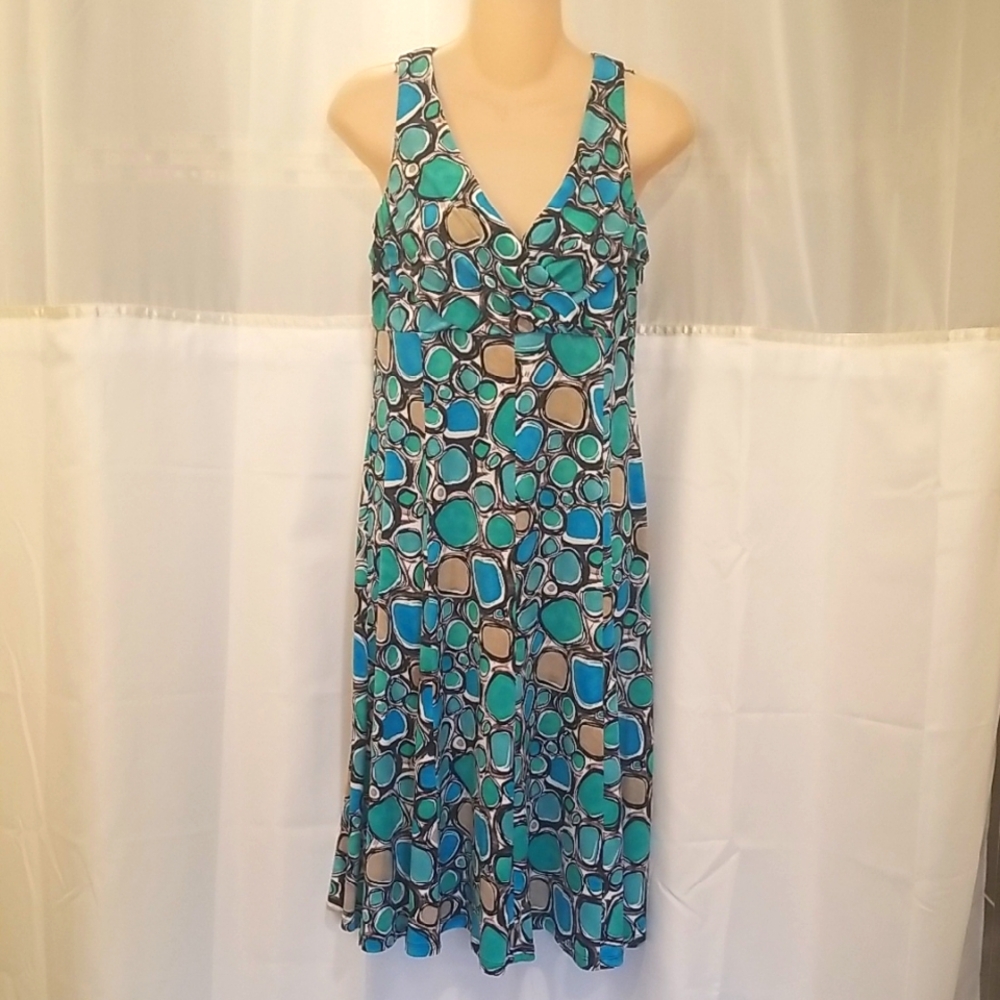 Evan Picone Fit & Flare Sleeveless Dress 10P